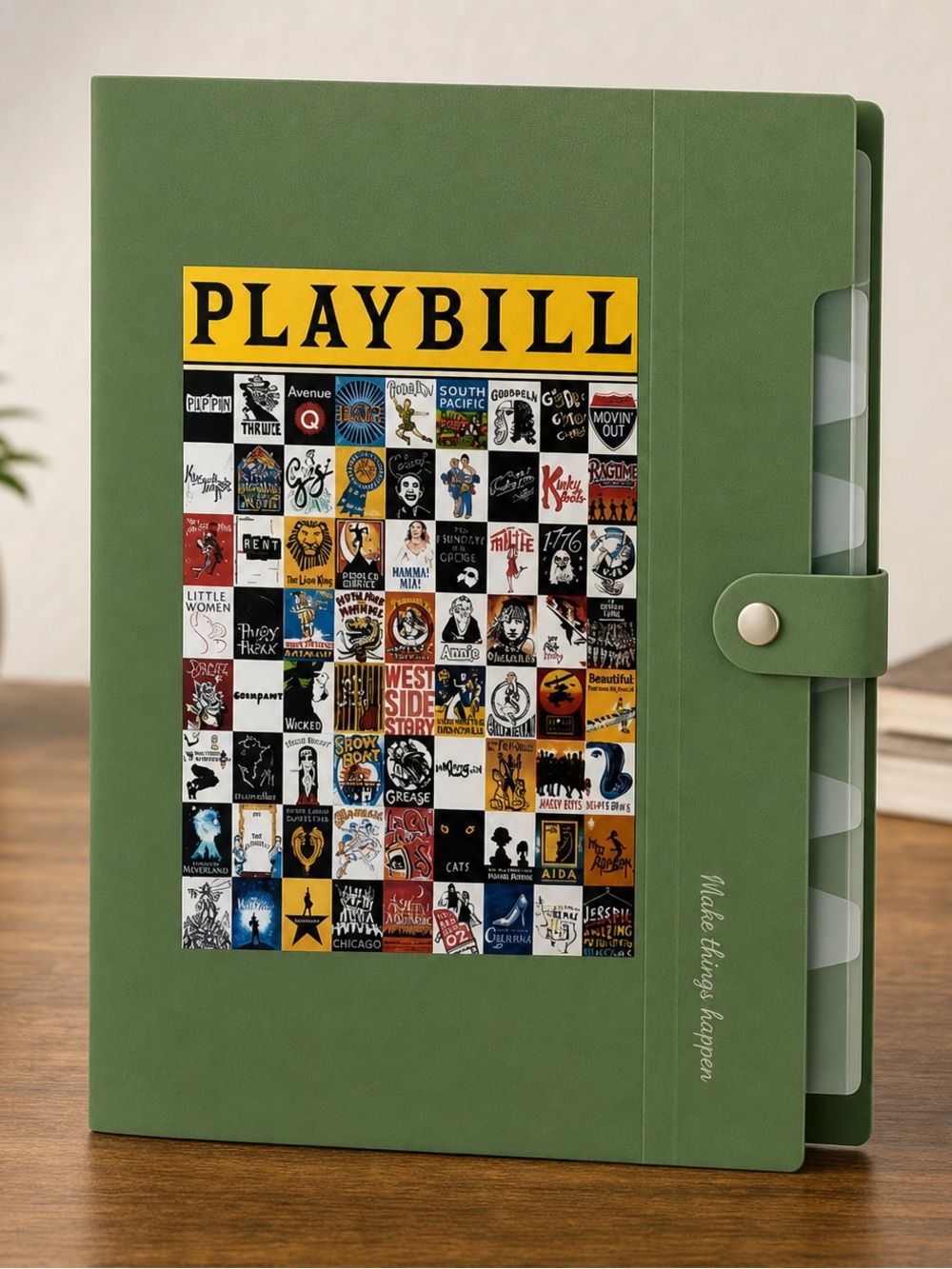 *30off3* Playbill Expanding File Folders with 8 Pockets.
